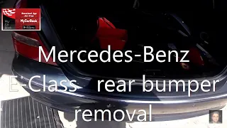 Mercedes-Benz E-Class (W211)  rear bumper removal