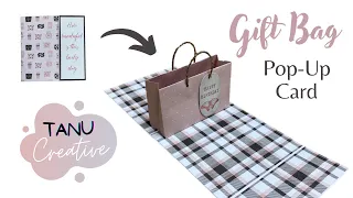 DIY Gift Bag Pop-Up Card | Tutorial Gift Card Holder