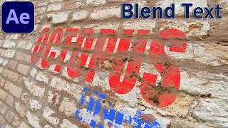How to blend text or texture in After Effects #oe335