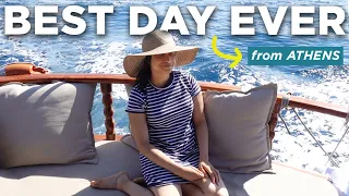 We had the BEST day in Athens! | Greek Food, Shopping, and Day Trip to Agistri + Aegina | Vlog #3