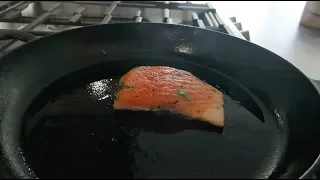 Cooking Some Shyt - Episode 1 | DELICIOUS PAN SEARED SALMON & ROASTED BRUSSEL SPROUTS