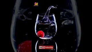 strawberry water slow motion #shortvideo #viral #slowmotion #ytshorts #reels #slowfast #slowmotion