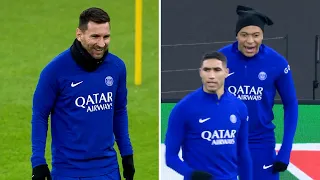 Messi and Mbappe train with PSG at the Allianz Arena ahead of Bayern Munich Champions League match