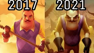 Hello Neighbour Game Evolution [ 2017 - 2021 ].