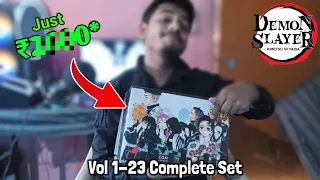 I Bought Demon Slayer Manga Set! Unboxing and Review