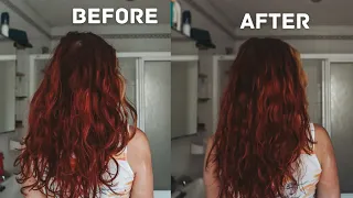 Easy and Quick Wavy Refresh to remove tangles, frizz and add definition