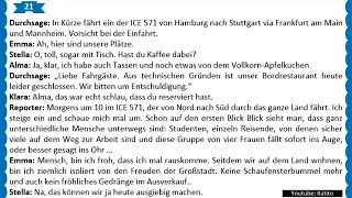 Alltag und Beruf - B2 Deutsch lernen durch hören ,üben und anwenden Dialogen für die DZT Prüfung