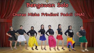 Bengawan Solo Line Dance#choreo Miske Frindiani Paduli (INA)| Demo By Sanggar Rinna Dance