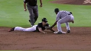 CWS@MIA: Realmuto swipes second after overturned call