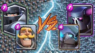 PEKKA + MINI PEKKA VS MEGA KNIGHT + KNIGHT - CLASH ROYALE BATTLE #202