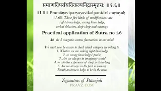 1.6 - Sage Patanjali’s Yogasutras - Practical application