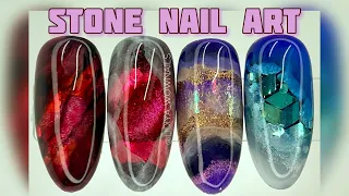 BOMB STONE TEXTURES 🙀💣🔥 | TREND 2021 | Shell rock | Stone nail art #nailart