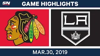 NHL Game Highlights | Blackhawks vs. Kings – March 30, 2019