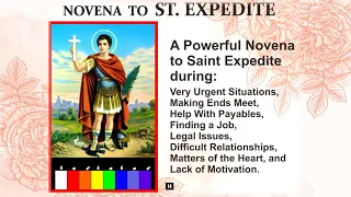 NOVENA TO SAINT EXPEDITE, for Urgent Cases