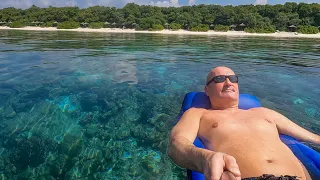 Relaxing in crystal clear water - Reethi Beach Resort - November 2022