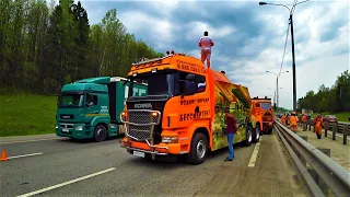 ДЖИП врезался в КАМАЗ на M2 Симферопольском шоссе / Грузовой эвакуатор / Truck evacuation