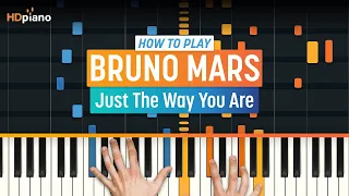 Piano Tutorial for "Just the Way You Are" by Bruno Mars | HDpiano (Part 1)