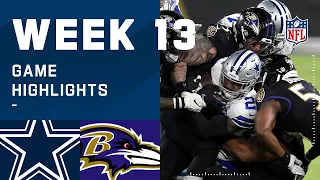 Cowboys vs. Ravens Week 13 Highlights | NFL 2020