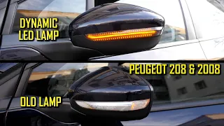 Dynamic LED Side Mirror Blinker for Peugeot 208, 2008