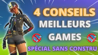 4 CONSEILS Pour Faire De MEILLEURS GAMES En MODE SANS CONSTRUCTION ( FORTNITE ) !!!