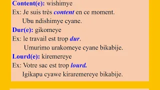 Kwiga Kuvuga Igifaransa 6.2 -Iri Somo Rigucitse Waba Uhombye Cyane. Fungura Iyi Video Urikurikire