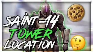 Destiny 2 where is SAINT-14 in the TOWER (BUNGIE MADE HIM ARRIVE EARLY HE'S THERE NOW)