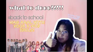 Study with your K-pop idols!/ Back to School✨|Coleen's Vlog