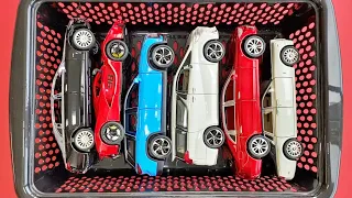 Box Full Of Diecast Cars - Maybach, Ferrari, Nio, Lexus, Mercedes, Rolls Royce