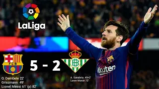 Barcelona vs Betis 5-2 Highlight Extended & All Goal Match Today 2020