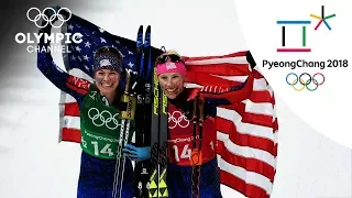 Jessica Diggins & Kikkan Randall Cross-Country Skiing Highlight | PyeongChang 2018