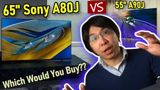 65" Sony A80J vs 55" A90J OLED at Same Price - Which Would You Buy?