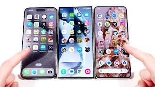 iPhone 15 Pro Max vs Galaxy S24 Ultra vs Pixel 8 Pro Speed Test