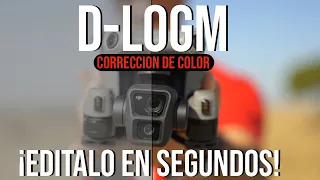 Perfil D-LOGM DJI Mini 4 Pro / Air 3 / Mavic 3 - ¡EDITALO FÁCIL! | Tutorial Corrección de Color