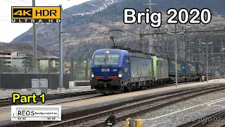 2020-02-17 [4K] Brig station in the afternoon part 1 of 3. Filmed February 2020 in stunning 4K!