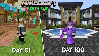 I Survived 100 Days In Earth SMP In Minecraft ( HINDI )