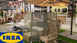 IKEA PATIO FURNITURE OUTDOOR CHAIRS TABLES SOFAS GAZEBOS SHOP WITH ME SHOPPING STORE WALK THROUGH