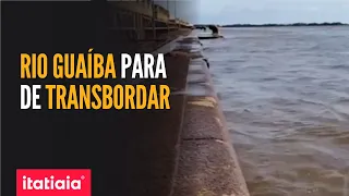 PELA 1ª VEZ, NÍVEL DO GUAÍBA PARA DE TRANSBORDAR APÓS ENCHENTES NO RS