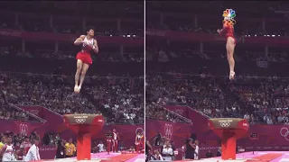 McKayla Maroney vault compared to Kohei Uchimura