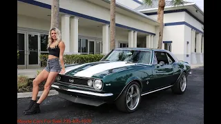 67 Camaro green $46000.00 239-405-1970 Tom www.musclecarsforsale.com