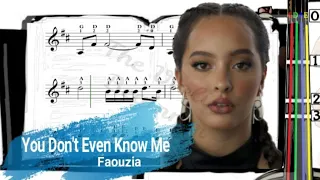 You Don't Even Know Me | Faouzia | Violin SHEET MUSIC [With Fingerings] [Level 5]