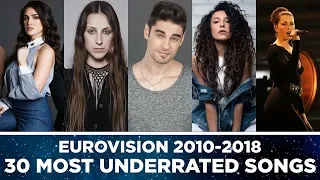 ESC 2010-2018: 30 MOST UNDERRATED SONGS