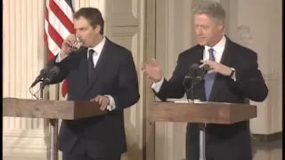 Pres. Clinton and P.M. Blair Joint Press Conference (1998)