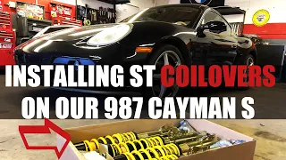 Porsche Cayman S 987 ST Coilover Install: Front Suspension