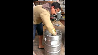 How to open "A" type stainless steel keg for homebrew!!