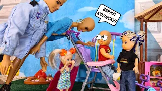 THEY STOLE OUR STROLLER!Katya and Max are a fun family! Funny BARBIE Dolls STORIES DARINELKA TV