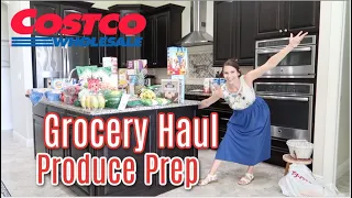 Costco Grocery Haul & Produce Prep! A Lot Of New Stuff To Share With Prices