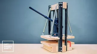 How to Make an Hydraulic Press for Paper // Emboss and Print