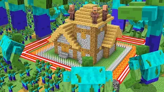 Villager DEFEND the Super HOUSE BASE from the Zombie! Zombie Mutant! Zombie Giant! Zombie Apocalypse