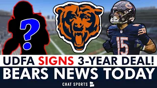 🚨NEWS: Chicago Bears Sign UDFA To 3-Year Contract + Rome Odunze Says Bears Offense Has “No Limit”