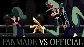 FNF Mario Madness - Overdue FanMade VS Official Comparison | Louis Shadow 2000